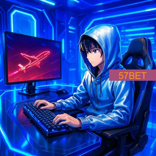 Imagem promocional da 57BET mostrando a plataforma e suas vantagens
