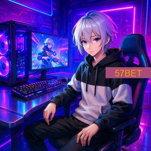 Imagem promocional da 57BET mostrando a plataforma e suas vantagens