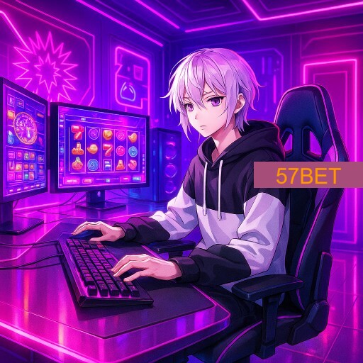 Imagem promocional da 57BET mostrando a plataforma e suas vantagens