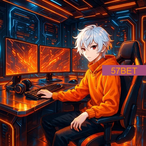 Imagem promocional da 57BET mostrando a plataforma e suas vantagens