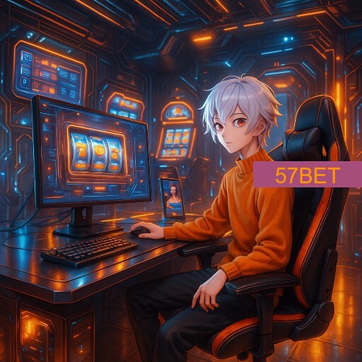 Imagem promocional da 57BET mostrando a plataforma e suas vantagens
