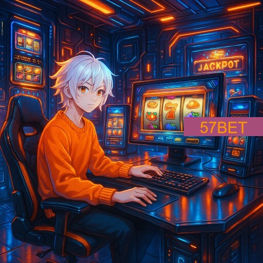 Imagem promocional da 57BET mostrando a plataforma e suas vantagens