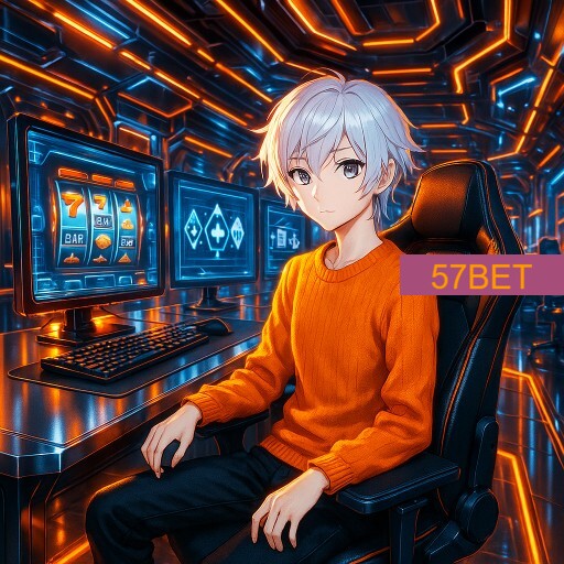 Imagem promocional da 57BET mostrando a plataforma e suas vantagens