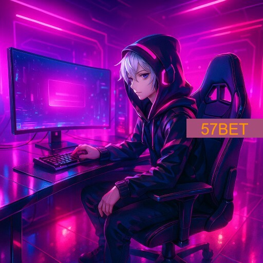 Imagem promocional da 57BET mostrando a plataforma e suas vantagens