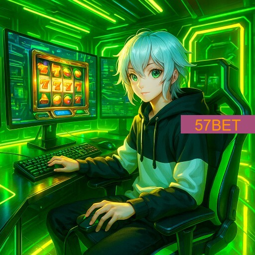 Imagem promocional da 57BET mostrando a plataforma e suas vantagens