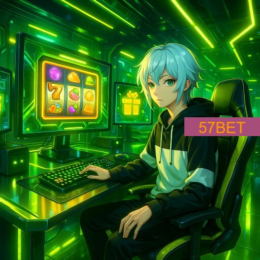 Imagem promocional da 57BET mostrando a plataforma e suas vantagens
