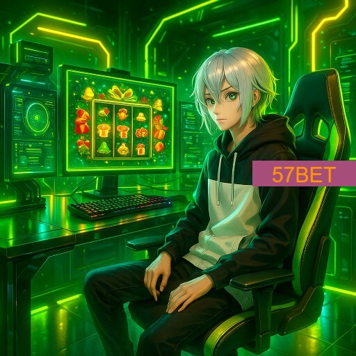 Imagem promocional da 57BET mostrando a plataforma e suas vantagens